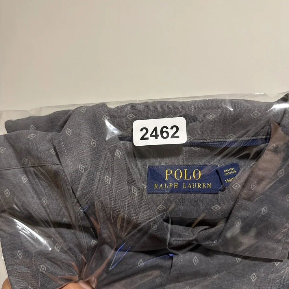 Polo Ralph Lauren Shirt Mens XXL Diamond‎ Classic Pony Preppy Casual Long Sleeve